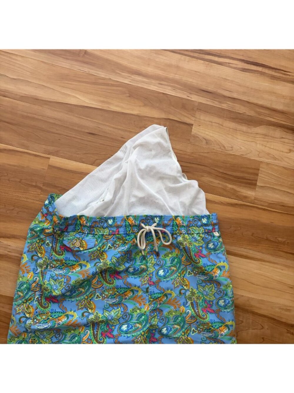 Polo Ralph Lauren Swim Trunks Men's XL Blue Floral Pattern 3-Pocket Short - Picture 7 of 10